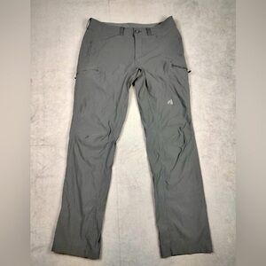 Eddie Bauer First Ascent Pants Mens 34x36 Gray Outdoor Hiking Straight Leg Adult